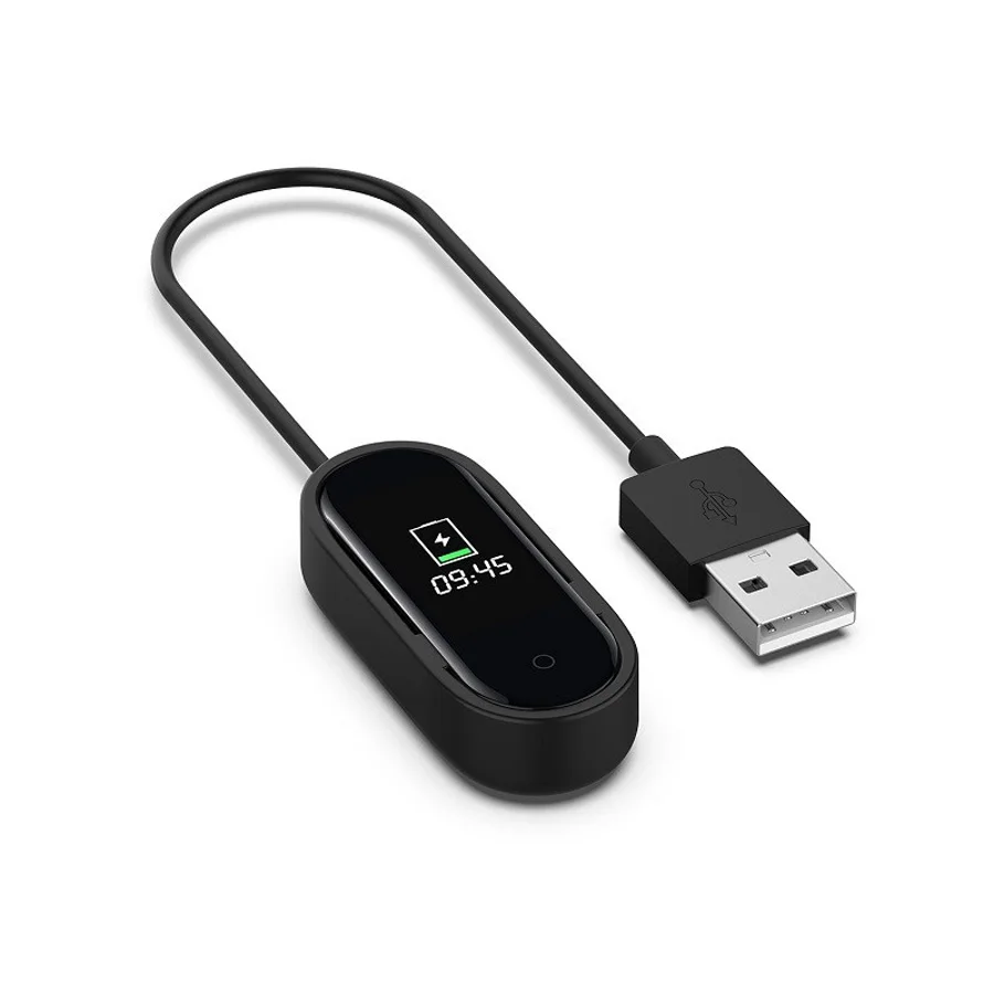 USB кабель с зажимом для зарядки Xiaomi Mi Band 4 быстрое зарядное устройство браслет