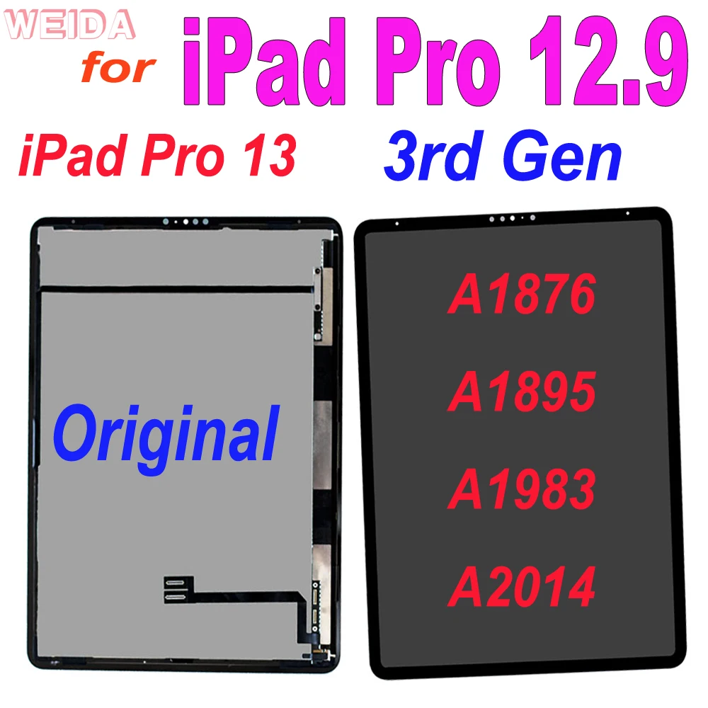 Оригинальный сенсорный ЖК экран 12 9 дюйма для iPad Pro 3 го поколения A1876 A1895 a2.3 A2014