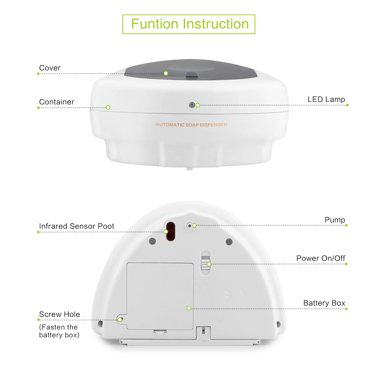 450 мл Ёмкость Автоматический Дозатор Мыла Бесконтактный Сенсор дезинфицирующее