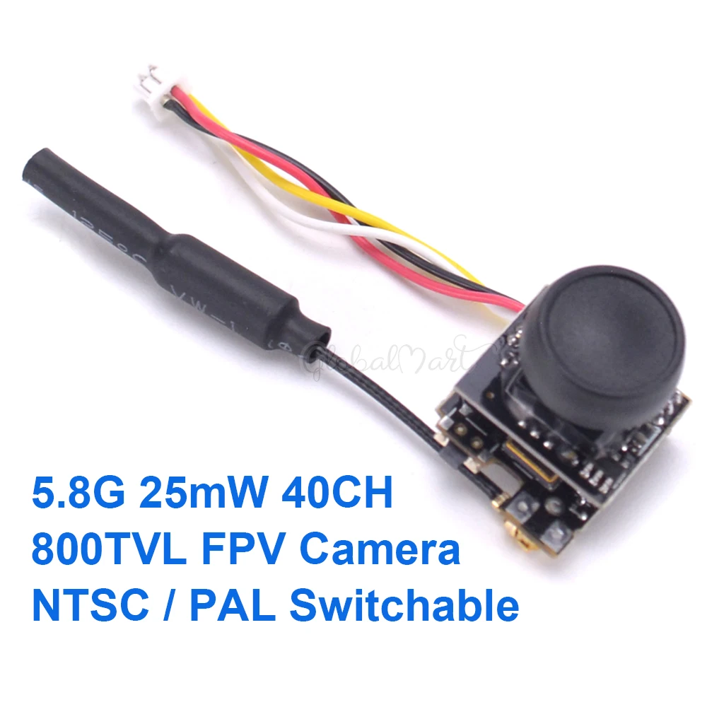 FPV VTX 25 МВт 5 8G 800TVL HD Micro CMOS камера с углом обзора 150 градусов Сверхлегкая NTSC/PAL