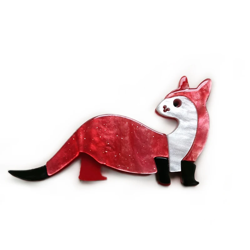 Новая акриловая брошь в виде кенгуру и булавки для женщин Дамская полимерная