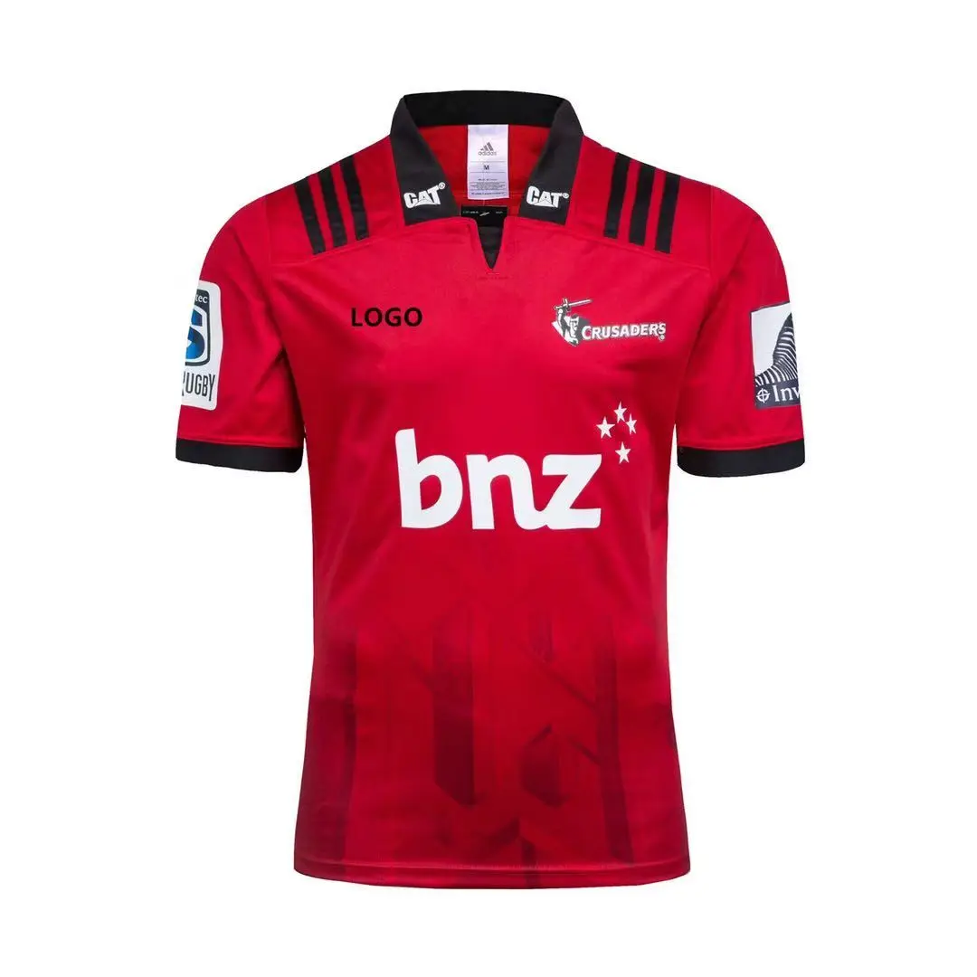 RESYO 2019 20 Crusaders Новая Зеландия домашняя/выездная Футболка для регби красная