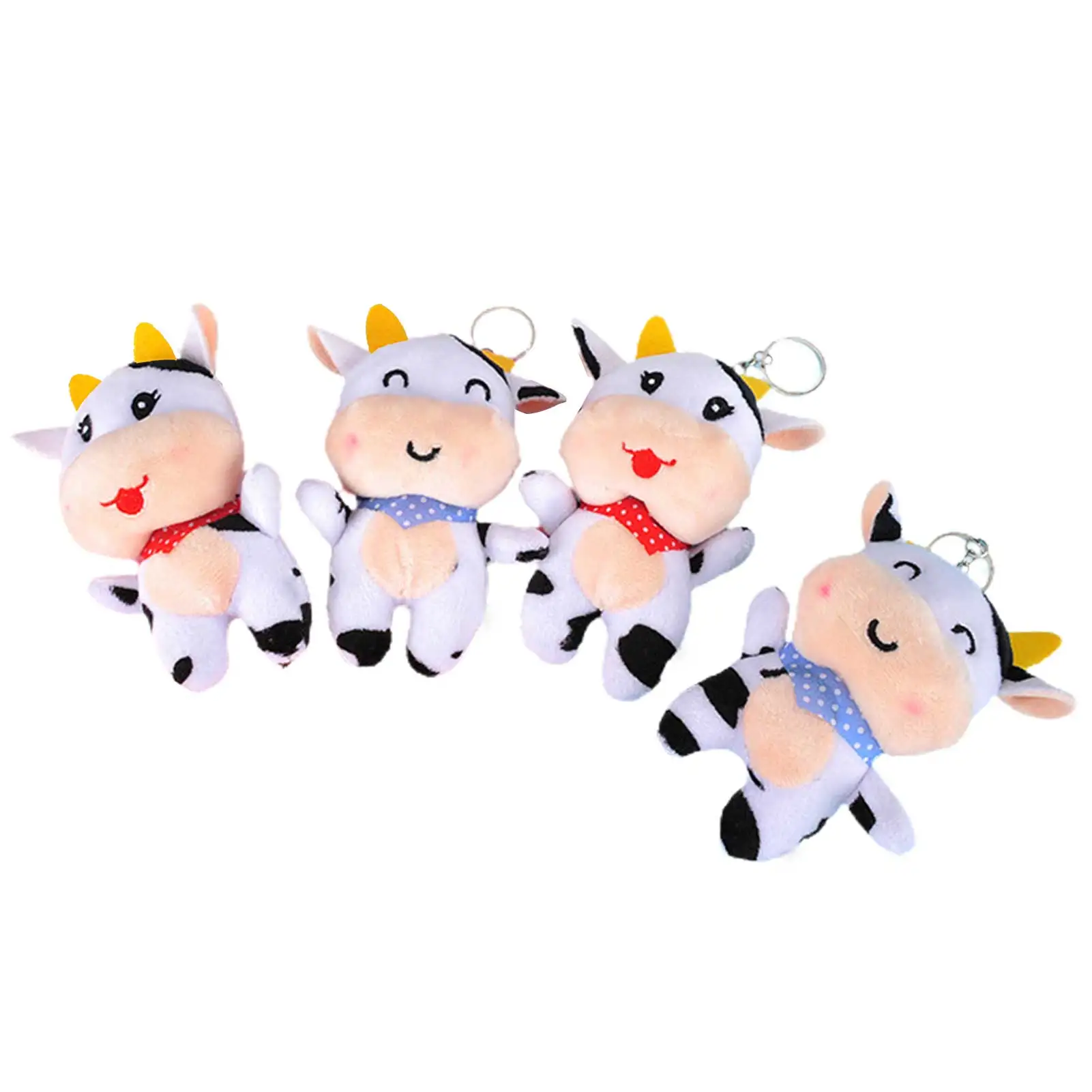 

2021 Ox Year Mascot Korean Style Cute Cattle Stuffed Toy Cow Plush Doll Pendant