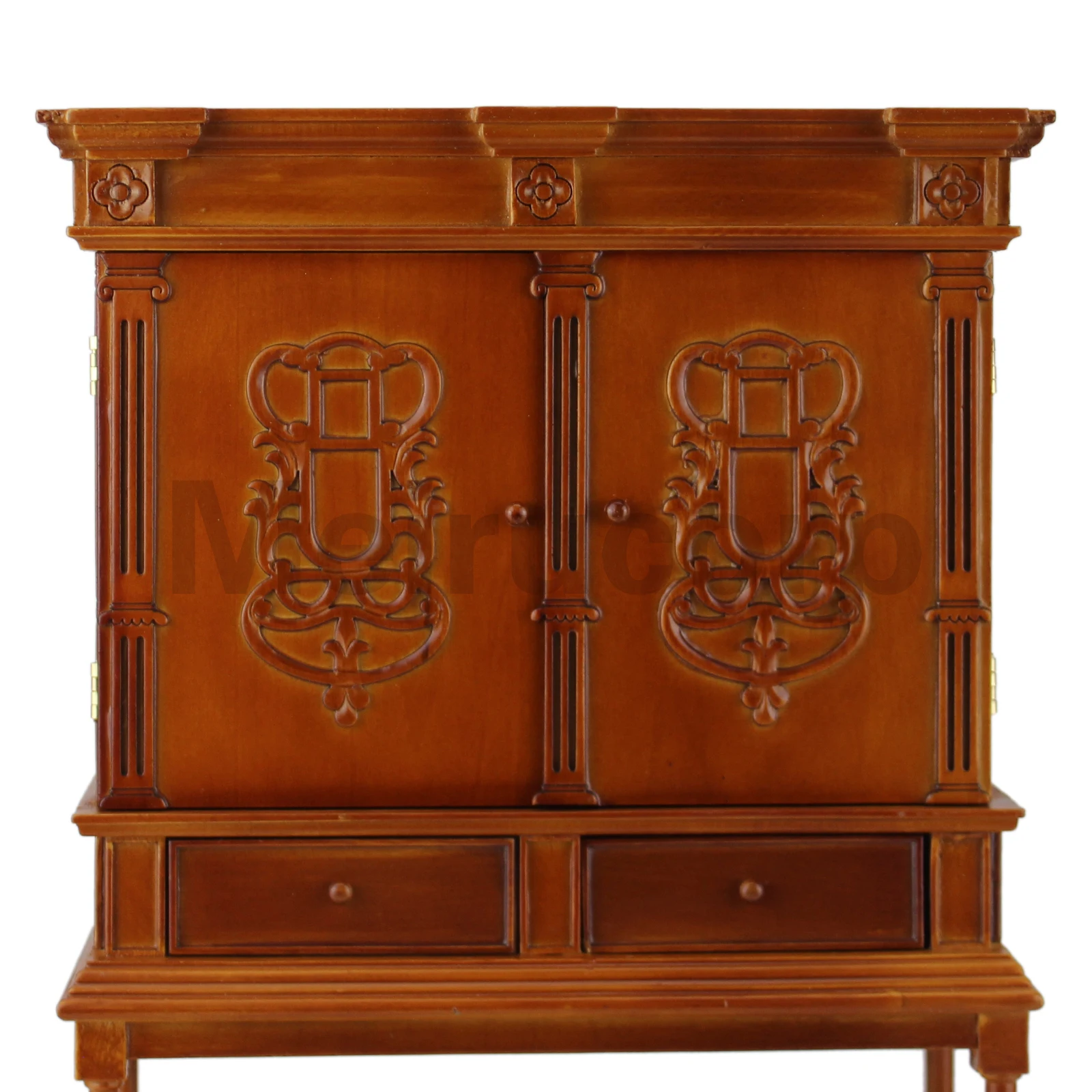 

Doll furniture 1/6 scale high quality Handmade wood carving Collection cabinet