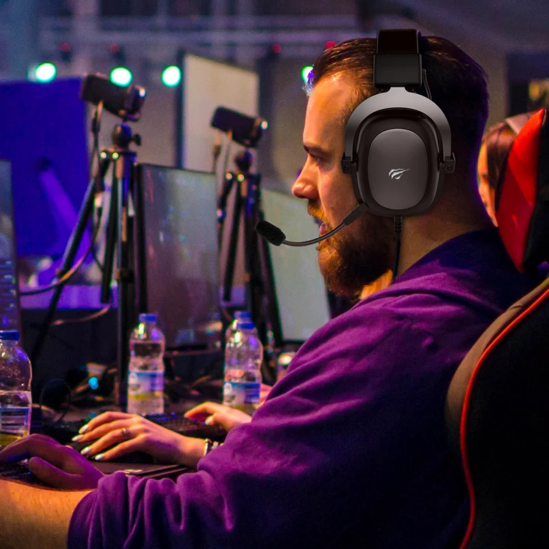 

HAVIT Wired Headset Gamer PC 3.5mm PS4 Headsets Surround Sound & HD Microphone Gaming Overear Laptop Tablet Gamer