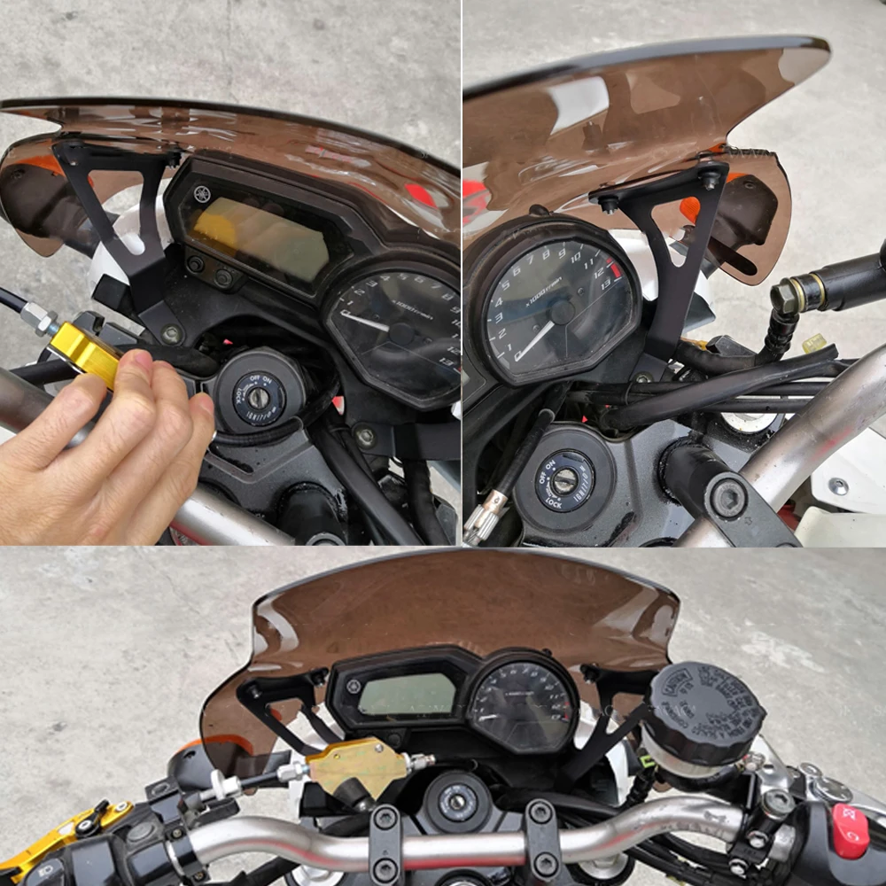 Лобовое стекло Pare-brise для YAMAHA XJ6 N XJ6N 2009-2016 11 12 13 14 15XJ 6 обнаженный мотоциклетный