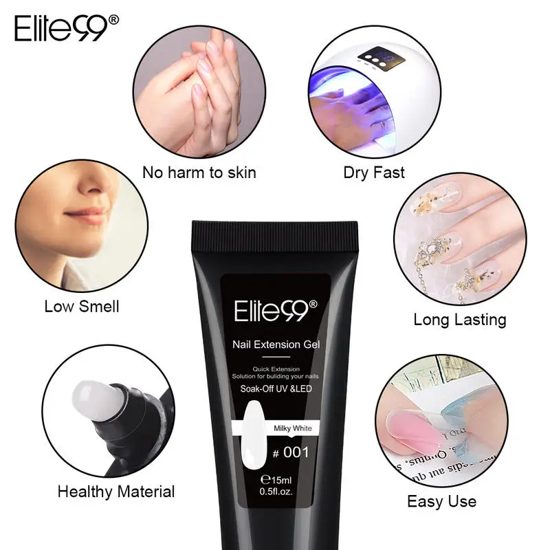 Elite99 5 шт./лот УФ гель набор с 54 Вт Светодиодный светильник для желейного лака