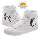 Спортивные женскиемужские высокие кроссовки suнд с японским аниме принтом парусиновые туфли для мальчика