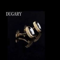 dugary luxury shirt cufflinks for mens brand cuff buttons cuff links high quality round wedding abotoaduras jewelry gemelos