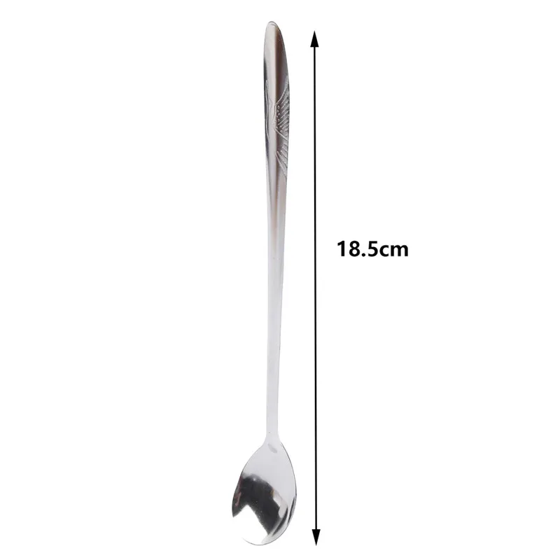 LINSBAYWU 1 шт. кофейные ложки из нержавеющей стали с длинной ручкой для мороженого