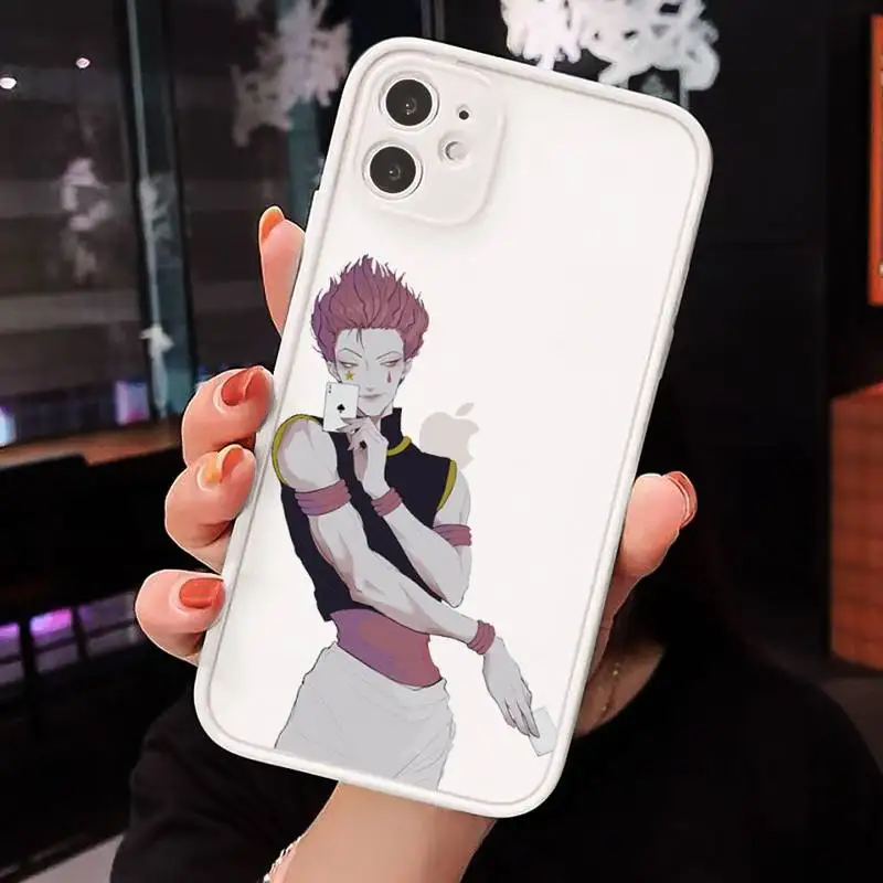 

Hisoka hunter x hunter Phone Case Clear matte transparent For white iPhone 7 8 x xs xr 11 12 pro plus max mini Funda