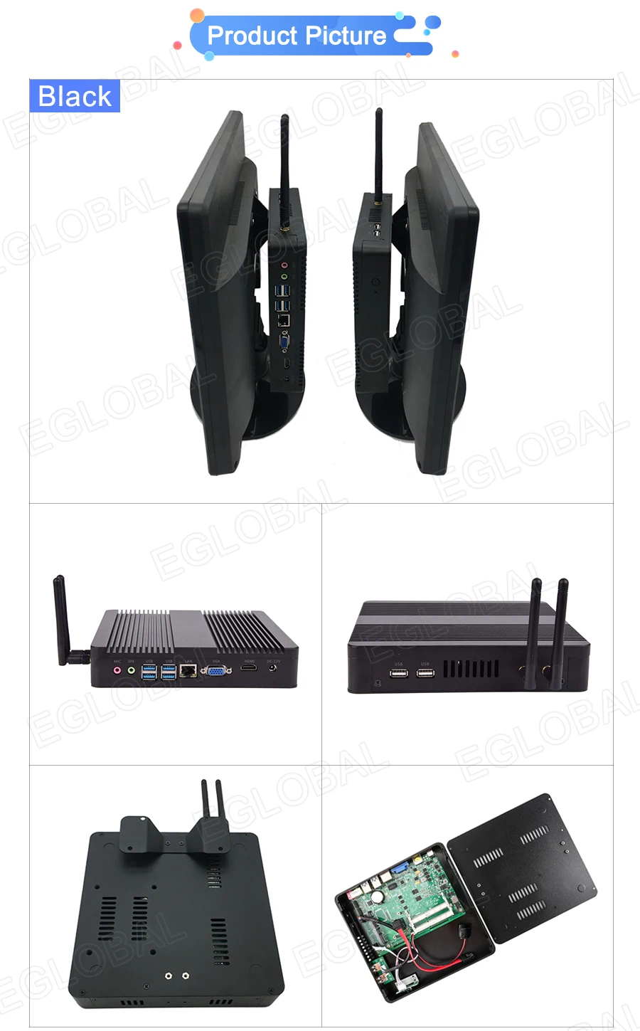 Дешевые windows 10pro Мини ПК компьютер Intel core i3/i5/i7/celeron настольный компьютер wifi HTPC безвентиляторный VESA крепление