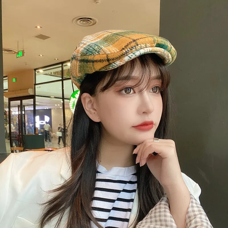 

wool Beret Lady Autumn Winter Warm Hats Female Elegant French FlatPainter Caps Boina para mujer sombreros pour femme Bonnet girl
