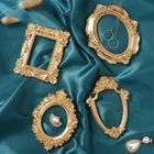 Ins Золотой Ретро небольшие украшения для фоторамки реквизит для фотосессии украшения для рамок рельеф украшения картина Подставки для фотографий фон