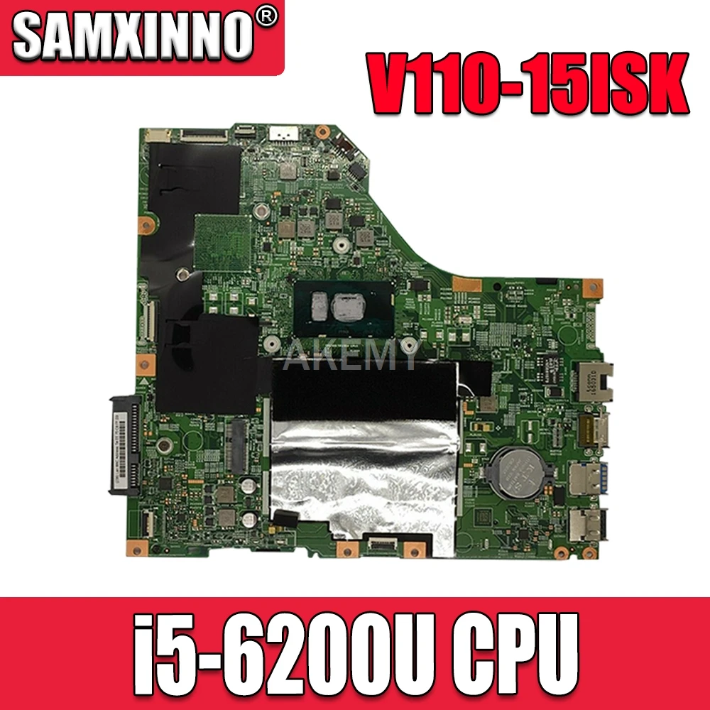

LV115SK MB 15277-1N 448.08B01.001N For Lenovo V110-15ISK notebook motherboard CPU i5 6200U RAM 4GB 100% test work