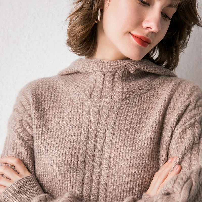 Пончо Новое поступление 2020 Зимний новый женский свитер толстый кашемировый с