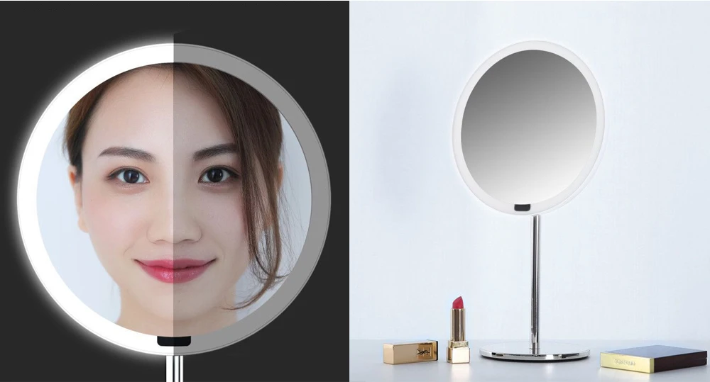 Yeelight портативный светодиодный макияж зеркало со светом затемнения умный датчик движения ночник для xiaomi умный дом леди подарок
