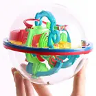 3D лабиринт-головоломка, лабиринт, волшебный Интеллектуальный шар, детская игрушка для интеллекта, обучающие игрушки для тренировки равновесия