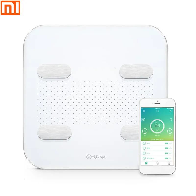 XIAOMI YUNMAI Интеллектуальный bluetooth весы для тела и жира Смарт-приложение веса