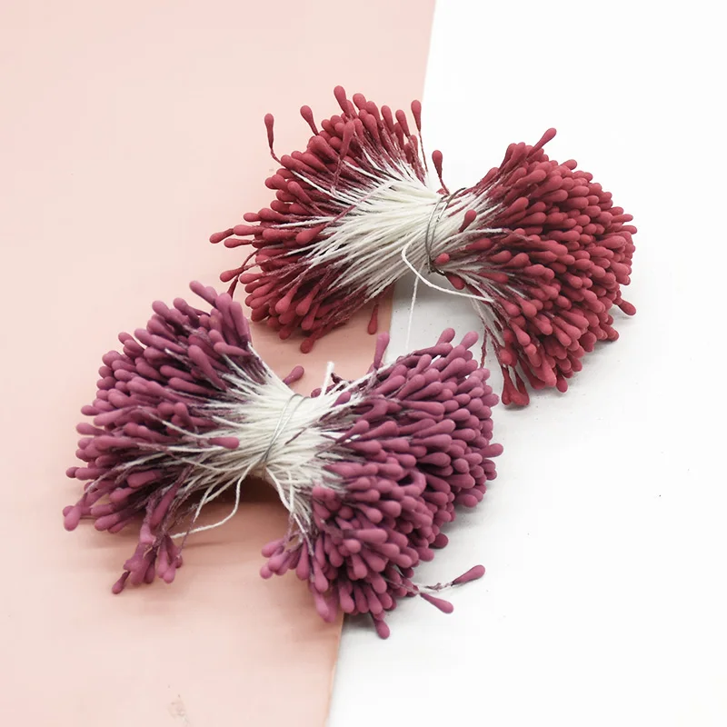 

400pcs Artificial stamen Matte flower core for Home decoration accessories Wedding Handicrafts Holiday supplies Diy Christmas