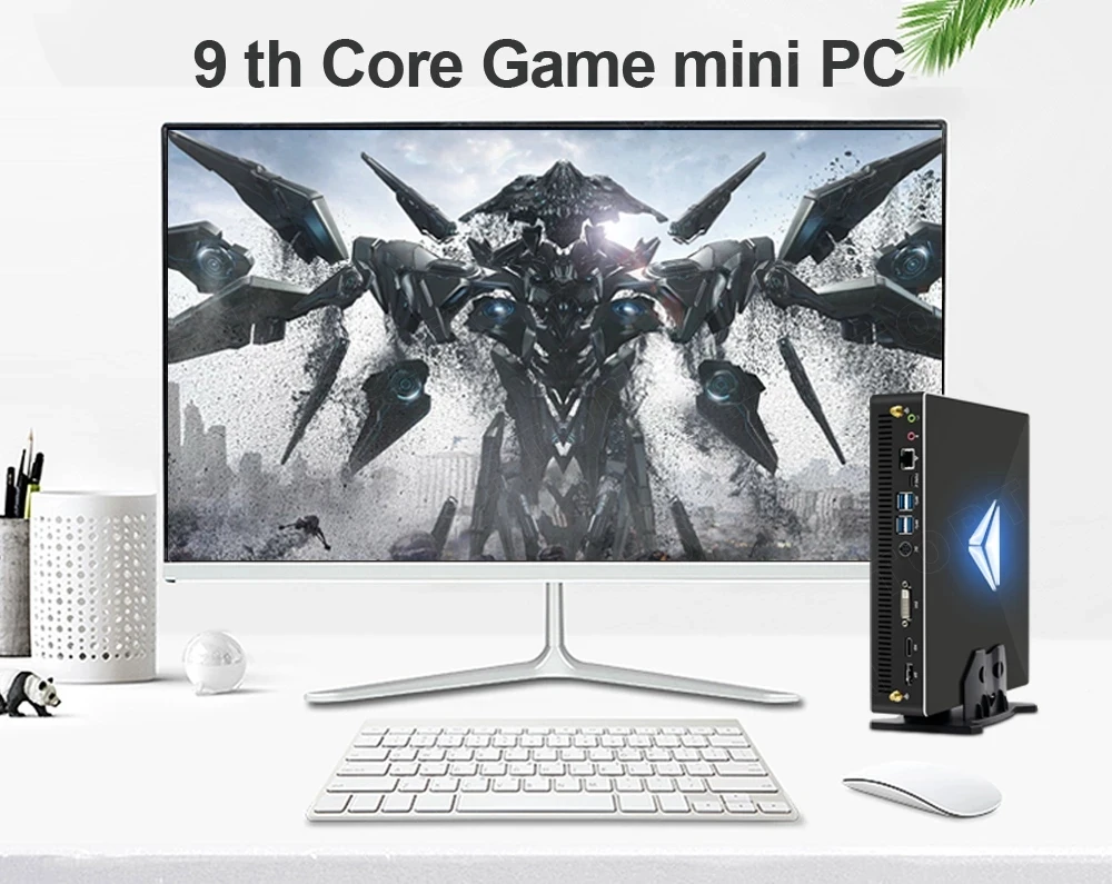 Настольный игровой ПК 9-го поколения Intel Core i9 i7 i5 i3 GTX 1660 1060 1050Ti 2 * DDR4 Мини Windows 10 Pro PCIE