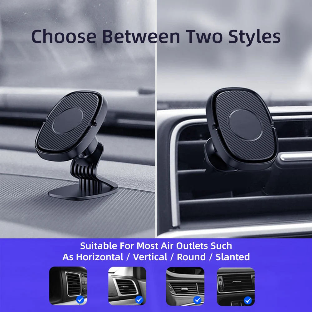 Магнитный автомобильный держатель для телефона с креплением на приборную панель