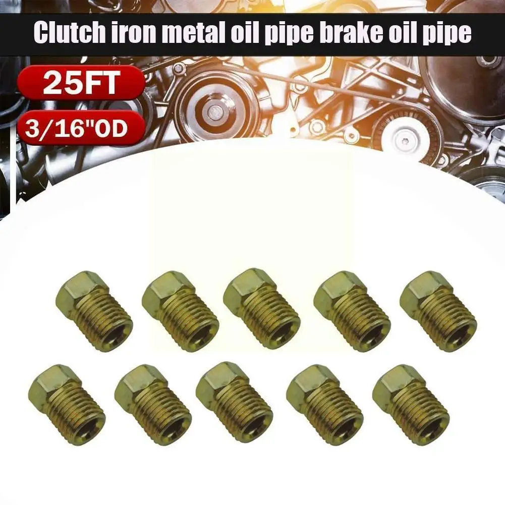 

10mm x 1mm Male Short Brake Pipe Screw Nuts For 3/16" Braking Tubes Metric C6M6