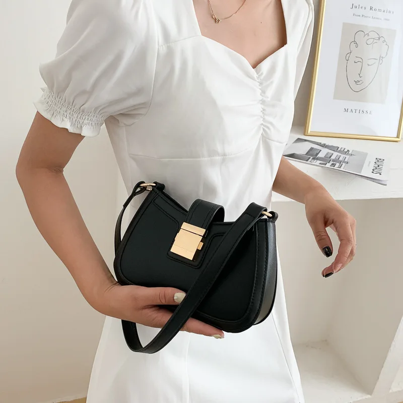 

Girl bag 2021 popular new trendy fashion ladies one-shoulder armpit bag saddle bag