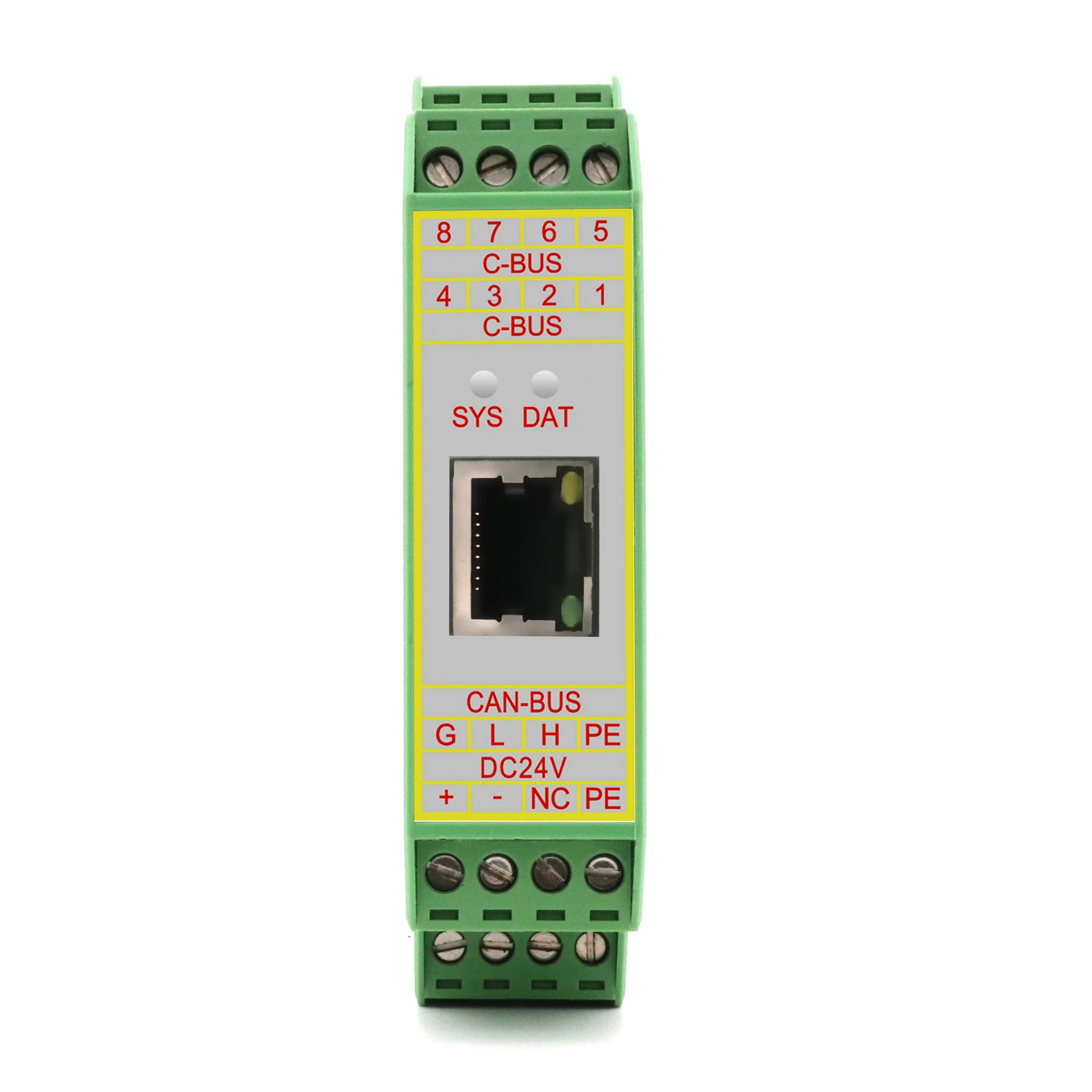 Промышленный ранг Modbus RTU к CAN bus конвертер шлюз с din-рейкой GCAN-204