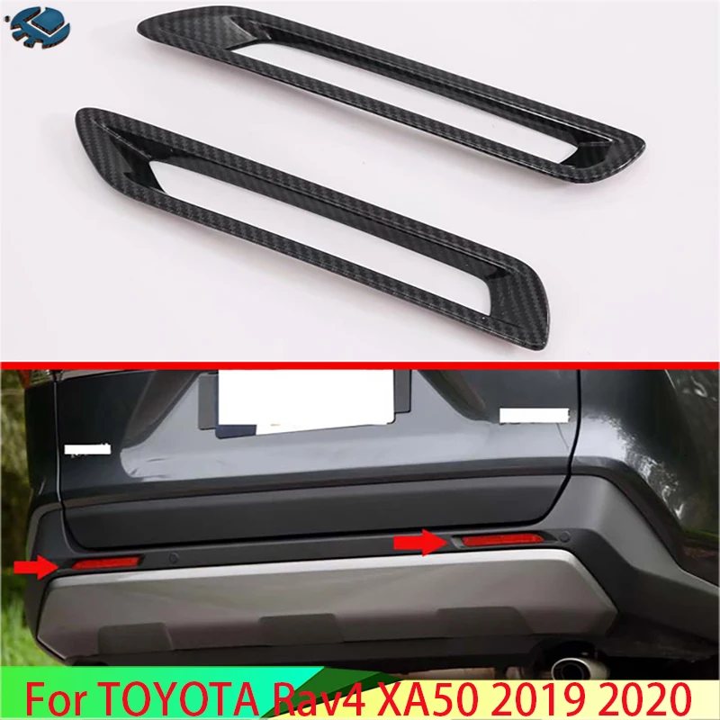 For TOYOTA Rav4 (XA50) 2019 2020 Decorate Accessories Rear Fog Light Lamp Cover Trim Bezel Frame Styling Garnish | Автомобили и