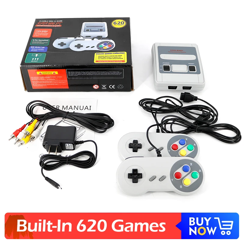 Игровая мини-приставка Super SNES 8 бит 620/600 игр | Электроника