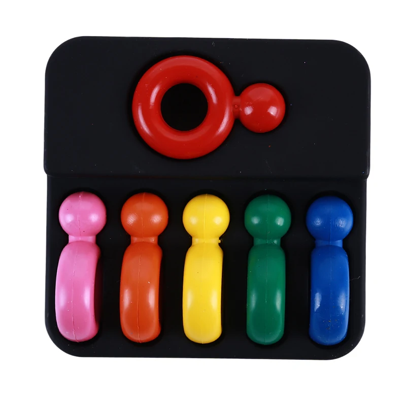 6 цветов нетоксичные восковые креативные Детские кисти для рисования мелки форма