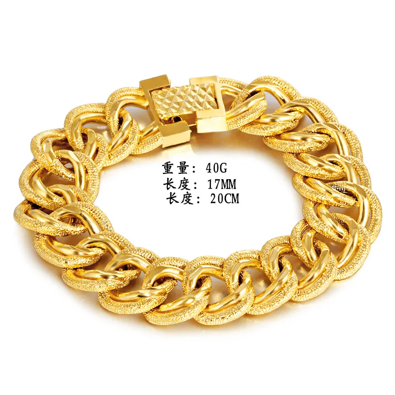 Forever Not Fade 18K Золото Цвет Свадьба Bizuteria для Мужчин Тонкая Pulseira Женская бижутерия Femme