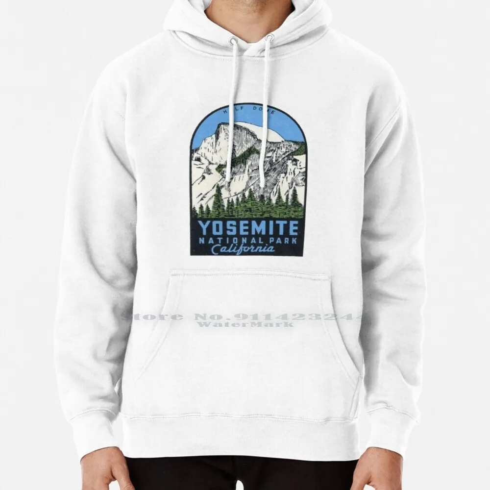 

Yosemite National Park California-Half Dome Vintage Decal Hoodie Sweater 6xl Cotton Yosemite California Usa American Vintage