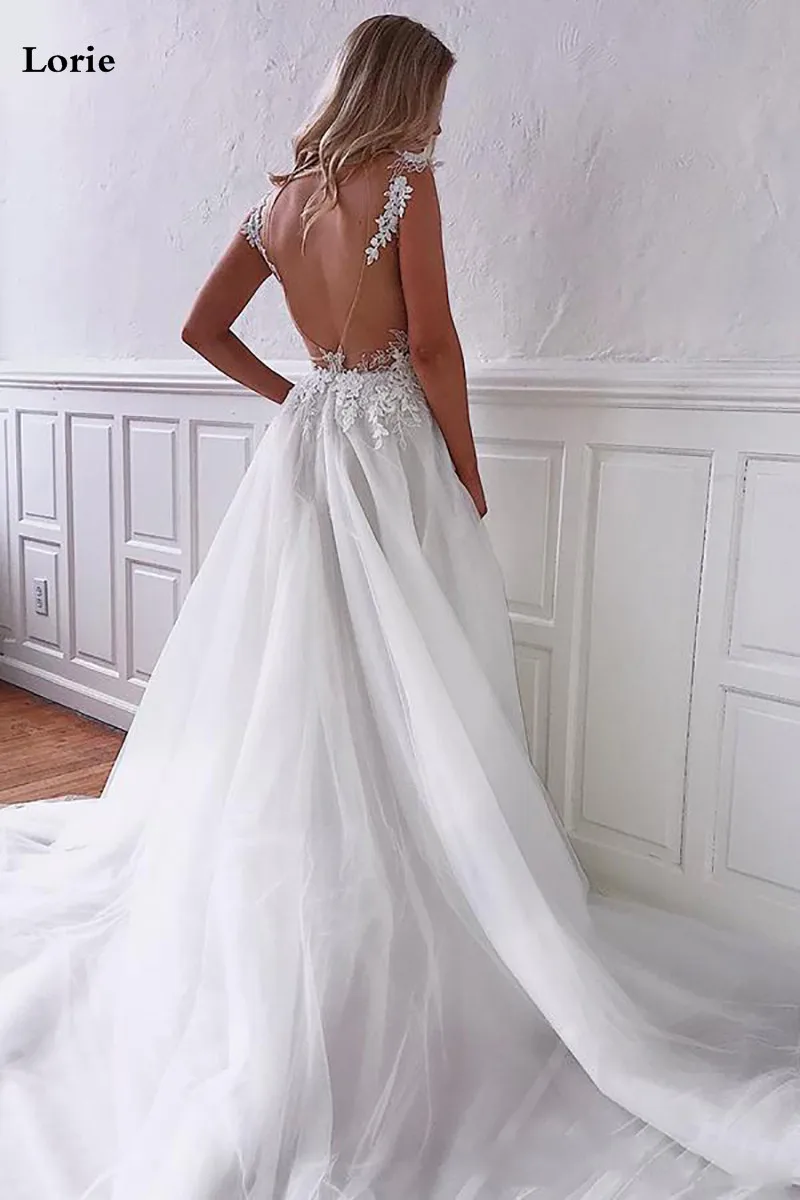 Лори Свадебные платья трапециевидной формы в богемном стиле Vestido de novia белого