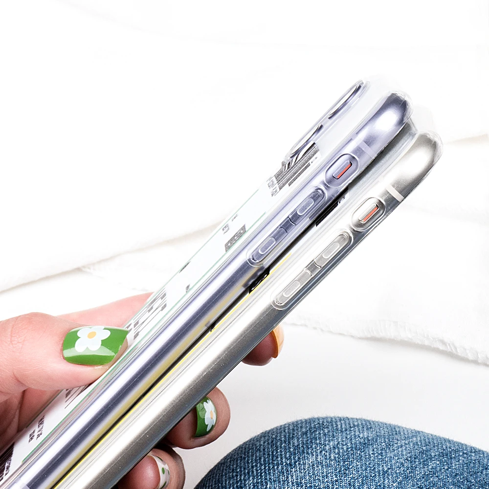 Забавные телефонные чехлы воздушные билеты Прозрачный мягкий силиконовый чехол