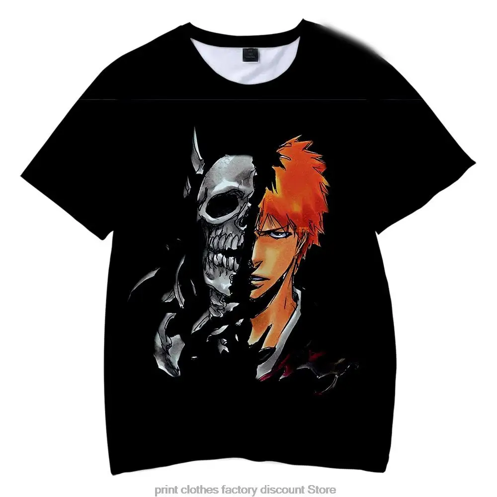 

Anime Bleach T-Shirt 3D Print Streetwear Men Women Fashion Oversized Short Sleeve T Shirt Harajuku Hip Hop Tees Tops Male Tshirt