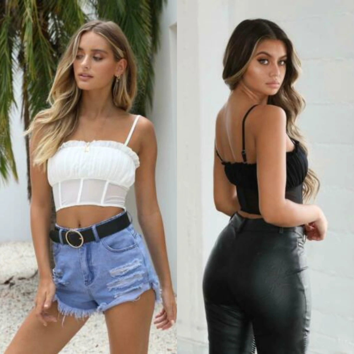 Летние женские повседневные топы с эластичным ремешком и рюшами сетчатый жилет