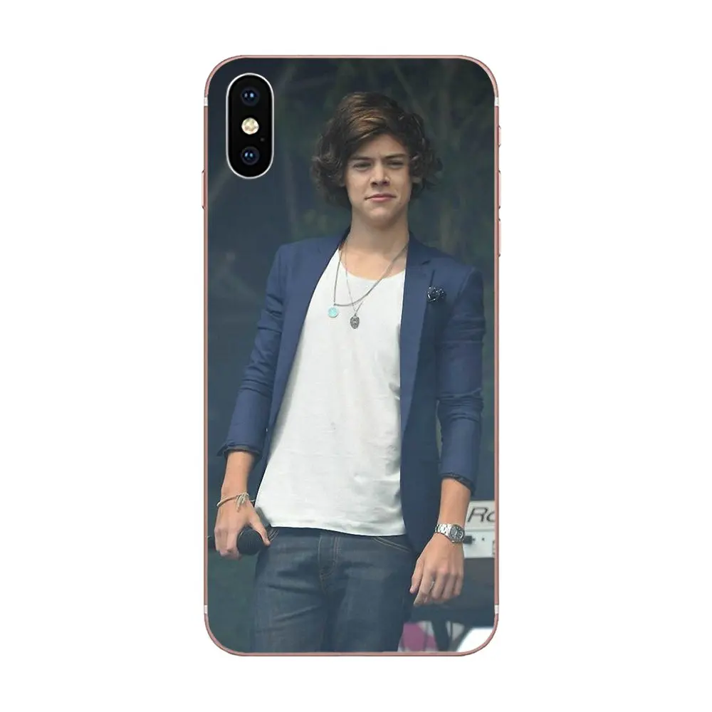 Чехол для телефона из ТПУ Apple iPhone 4 4s 5 5C 5S SE 6 6S 7 8 Plus X XS Max XR 1d Harry Styles One Direction Cute |