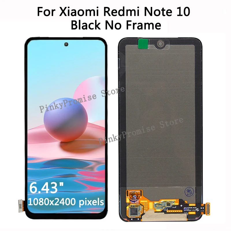 Оригинальный ЖК дисплей для Xiaomi Redmi Note 10 Pro с сенсорным экраном дигитайзер Note10