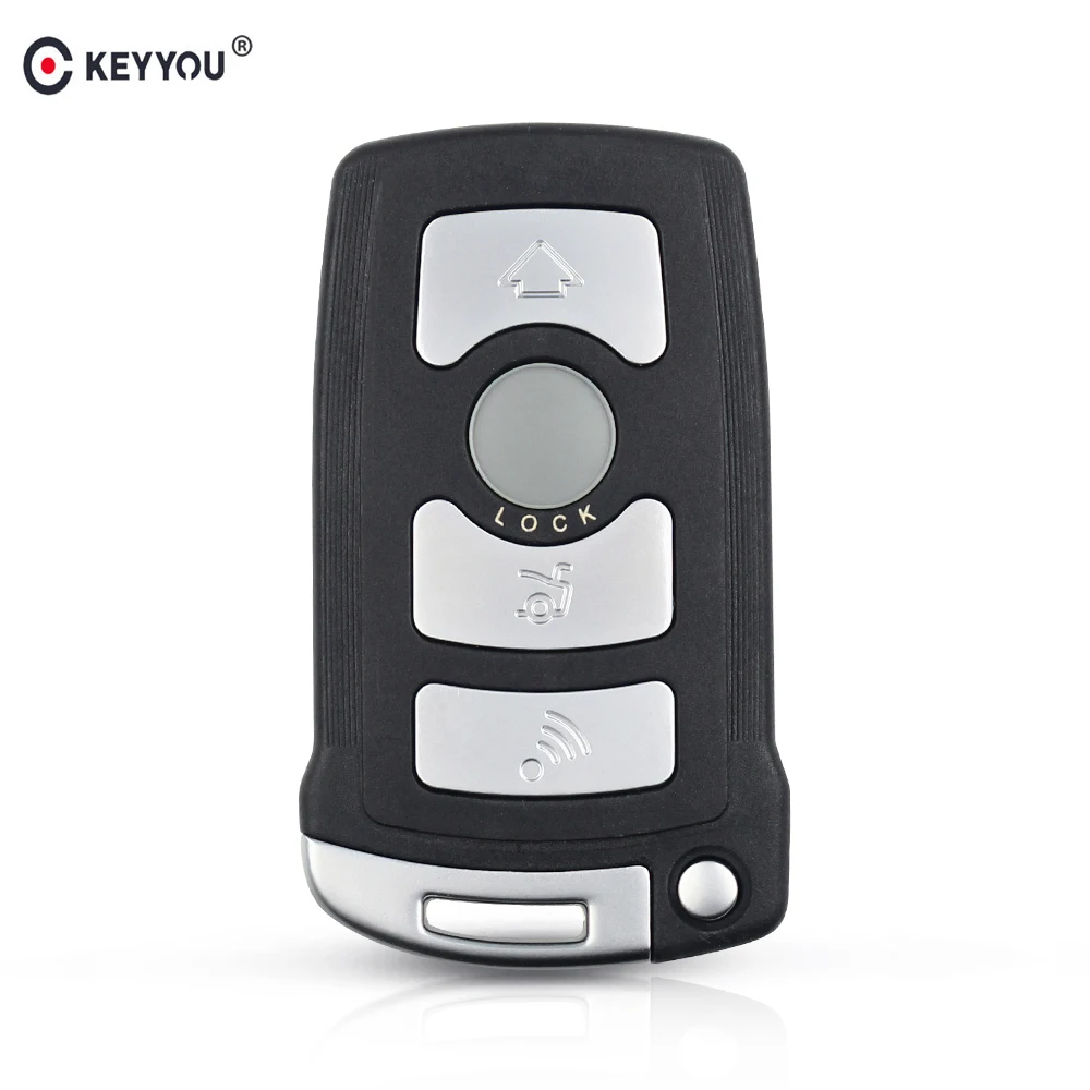 Чехол брелок KEYYOU с 4 кнопками для BMW 7 Series E65 E66 E67 E68 745i 745Li 750i 750Li 760i дистанционный