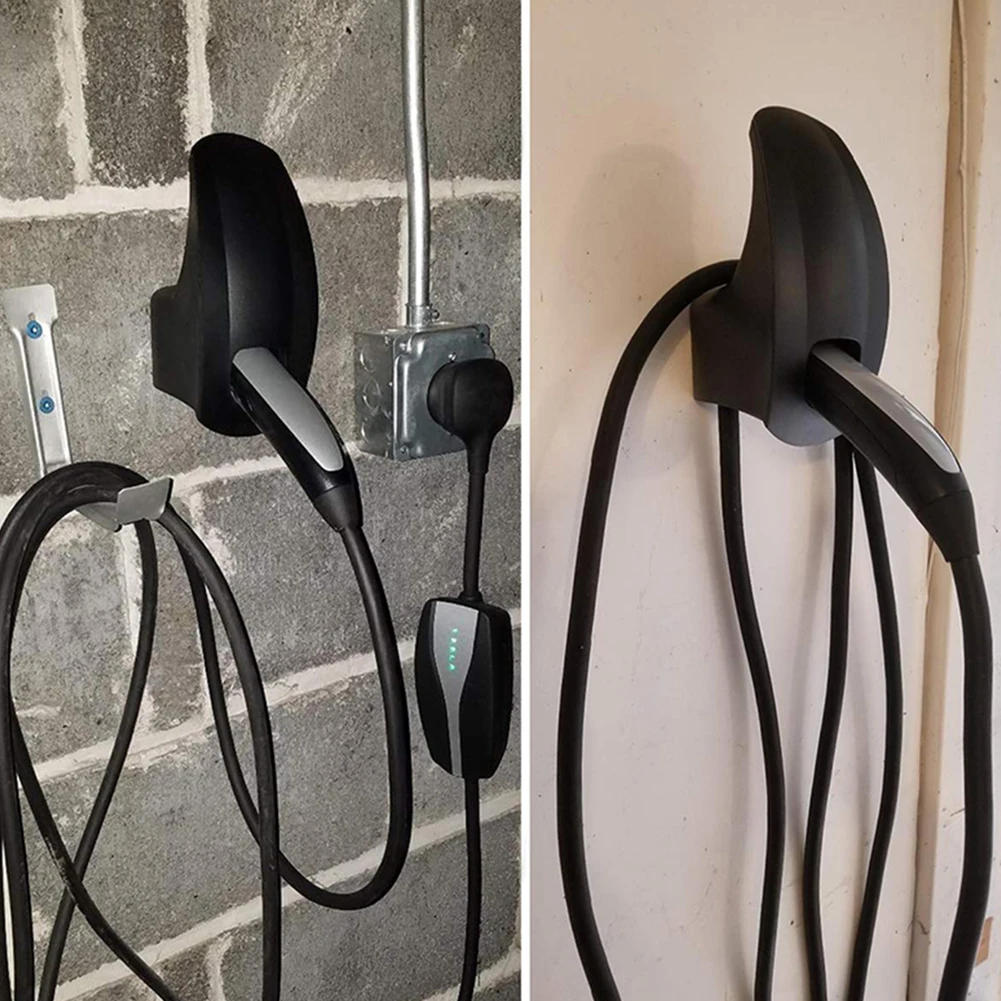 Настенное крепление для подключения зарядного кабеля органайзер удобное и