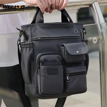 Durable 14 inch Briefcase Man Business Handbag Male Shoulder Bag Ipad Urban Carry Bag Crossbody Pouch with Many Pocket X63CT