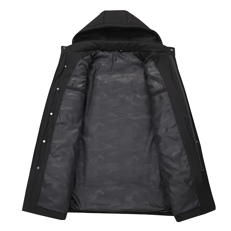 Большие размеры 10XL 8XL 6XL длинная теплая зимняя куртка Мужская ветрозащитная