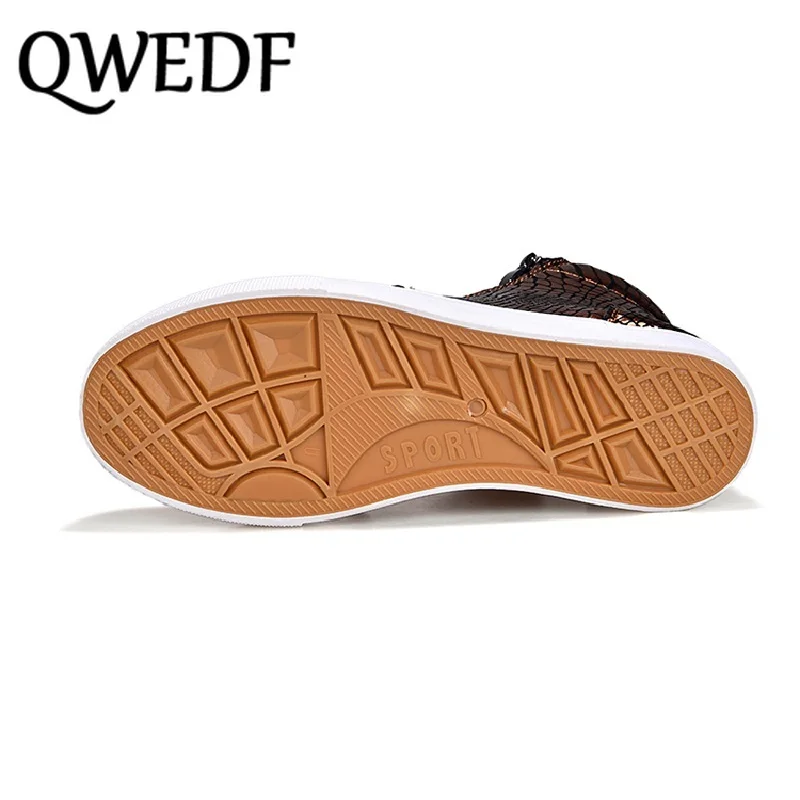 

Sneakers Men High Top Microfiber Platform Shoes Brand Fashion Printmens Shoes Black PU Hot Footwear Male Vulcanize Shoes GA-55