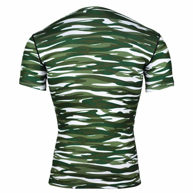 

Men's Athletic Compression Shirts Quick Dry Short Sleeve Fitness Running T-Shirts Cycling Shirt