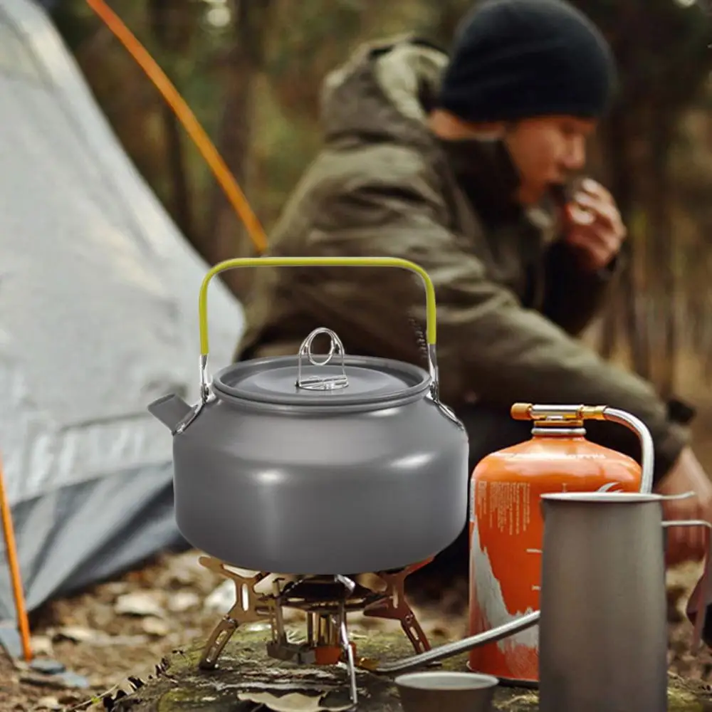 Портативный Серебристый маленький котел для пикника барбекю л походный чайник