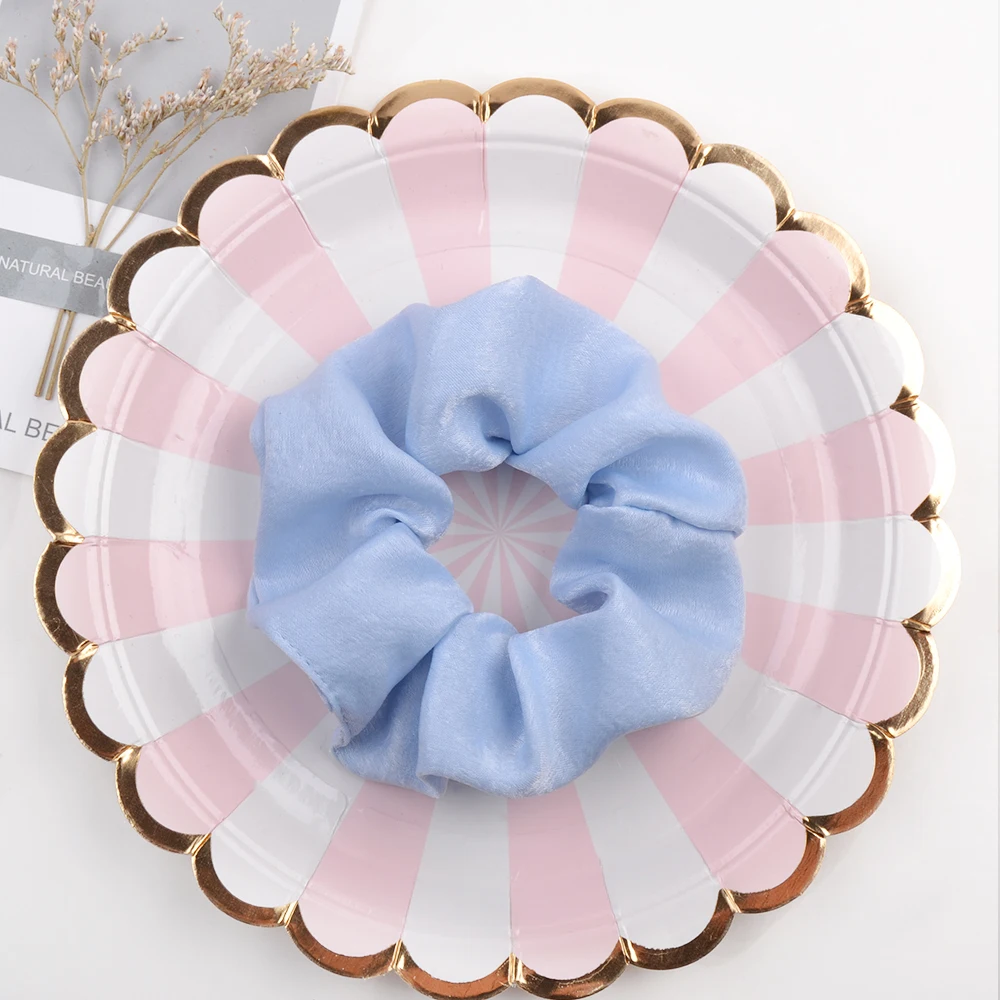 Однотонные женские резинки для хвоста 4 3 дюйма эластичная бутиковая резинка