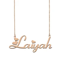 laiyah name necklace custom name necklace for women girls best friends birthday wedding christmas mother days gift