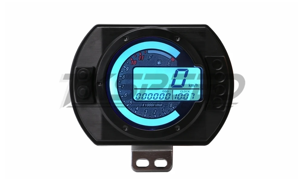 12500 об/мин мотоцикла Speedo метр ЖК-дисплей миль в час) или цифровой одометр спидометр 7 цветов Подсветка мотоцикл Speedo метр тахометр